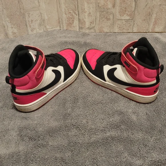 Nike Black and Pink High-Top Sneakers - Picture 6 of 6